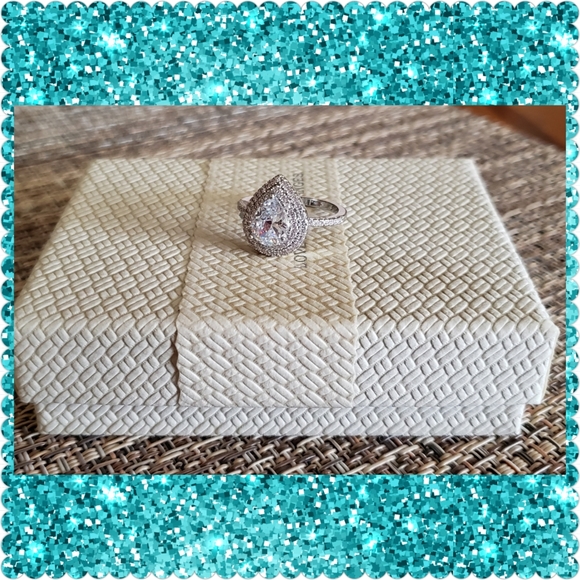 🌟2 LEFT🌟JUST IN❤Luxury Pear Cut Sapphire - Picture 7 of 8